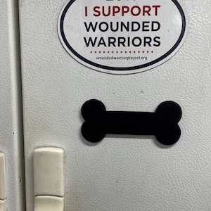 Sinal magnético de osso de cachorro | Ímã de geladeira | Osso de cachorro de metal