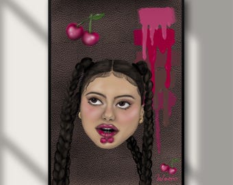 Printable “Cherry-cola” Art Piece | Procreate