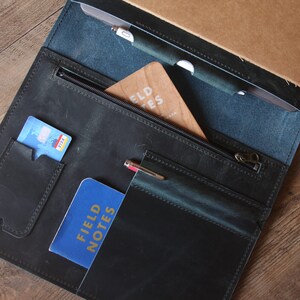 Personalized Leather Surface Book Cover: Vintage Laptop Portfolio