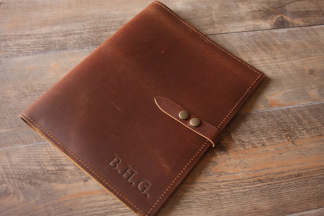 Leather Portfolio Legal Pad Notepad Personalized for Men Women