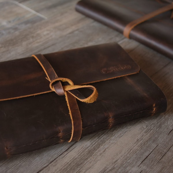 Leather Guest Book Etsy