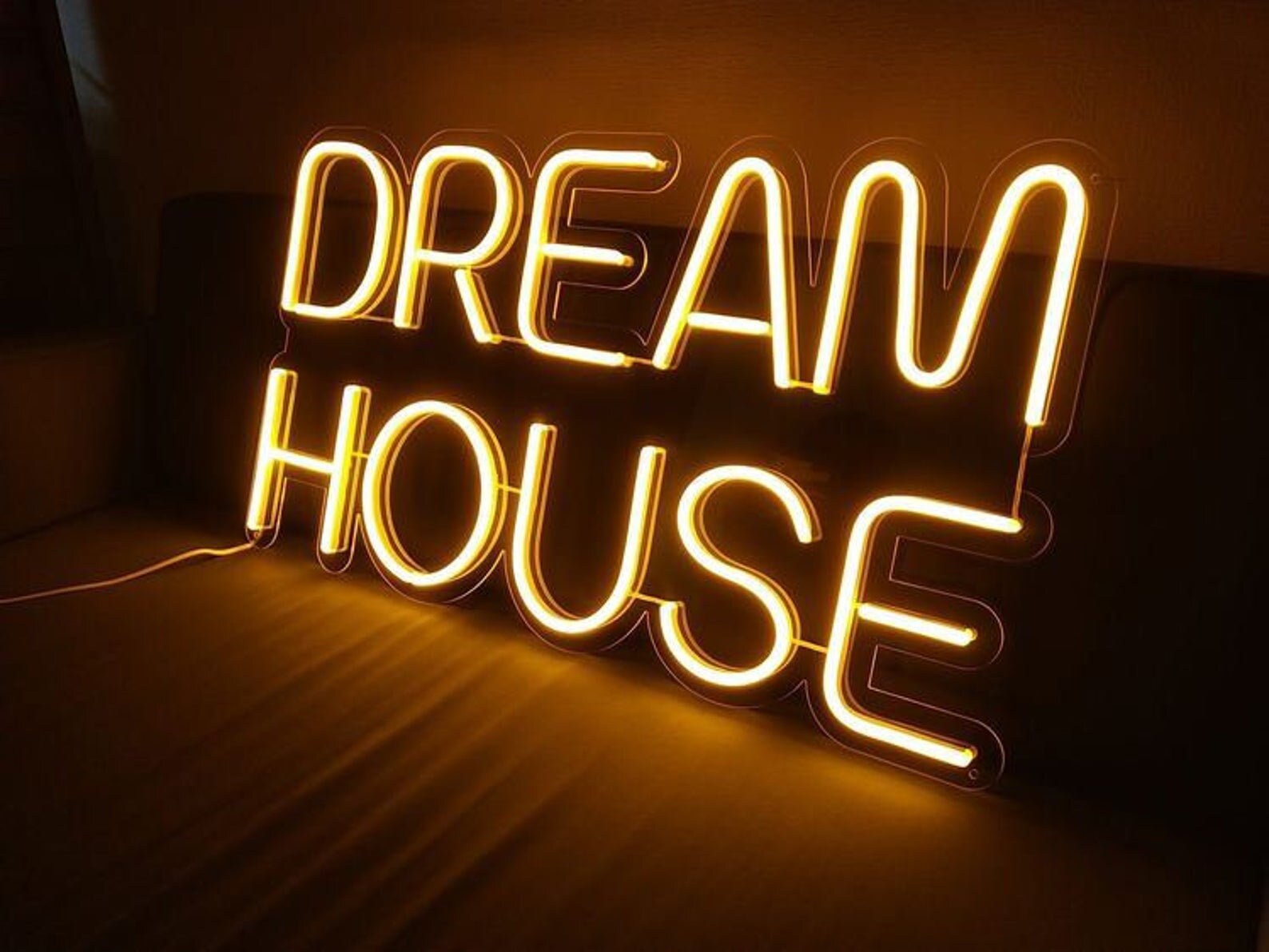 Dream house neon sign Home neon light sign Dream Led neon Etsy