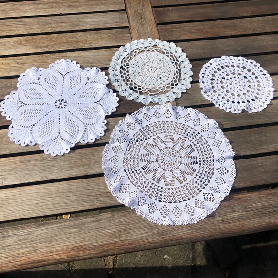 white christmas dresses Round Table Crochet Mat – Itihasikala main image 1