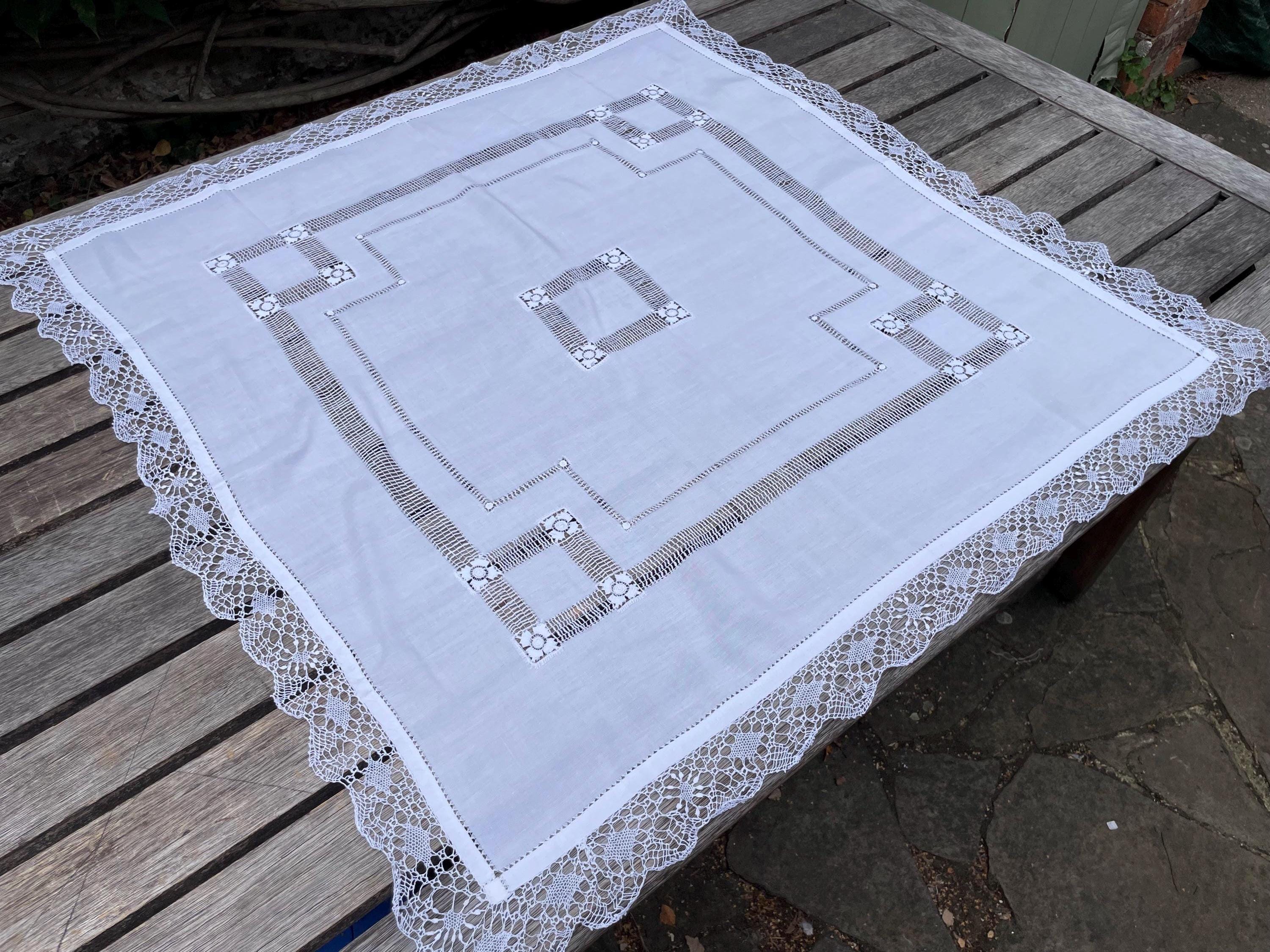 Quaker lace tablecloth - Etsy 日本