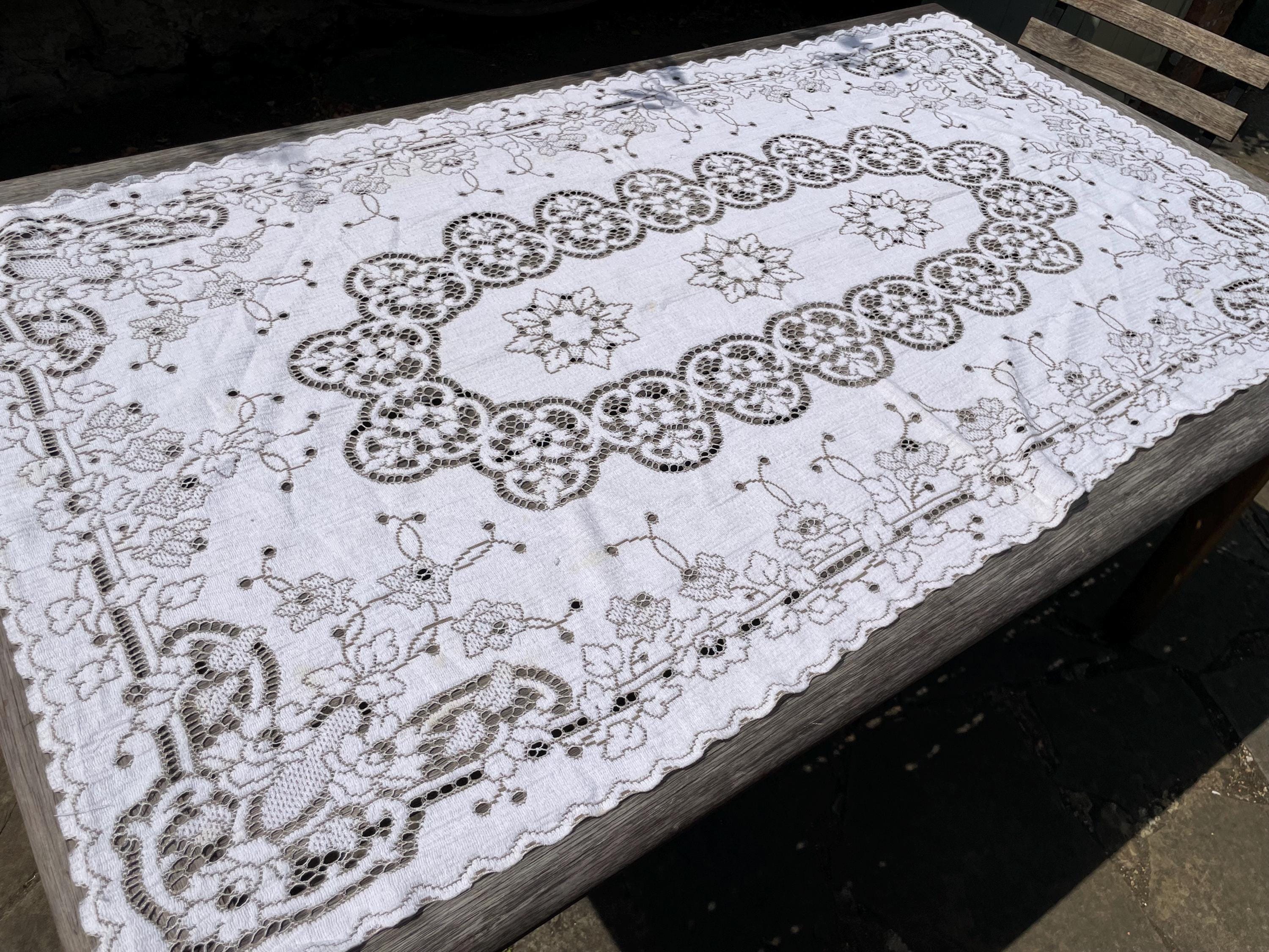 Nottingham lace tablecloth - Etsy 日本
