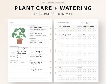 Plant Care Tracker PRINTABLE / Houseplant Care Log / Indoor Plant Care ...