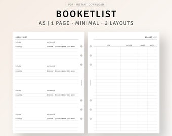 A5 Inserts 2 Days on 1 Page Printable Daily Planner Pdf - Etsy