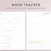Daily Mood Tracker Printable HP Classic Size Inserts, Mindfulness ...