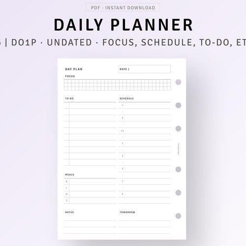 Checklist Sheet A6 Printable Planner Inserts to Do List - Etsy