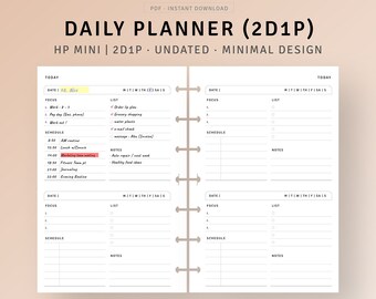 Printable Mini Planner - Etsy
