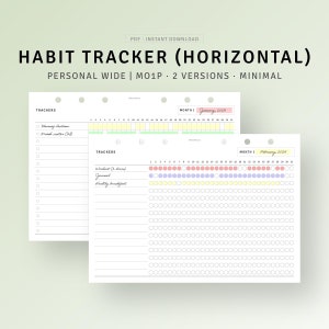 Routine Tracker Printable Skincare Morning Routine Template, 31 Day Challenge, Tasks Chores Log, Personal Wide Inserts, Digital Download PDF