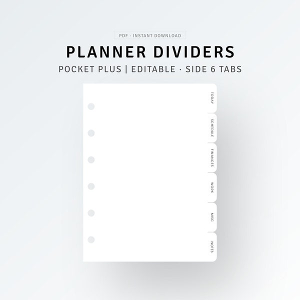 Planner Dividers Etsy