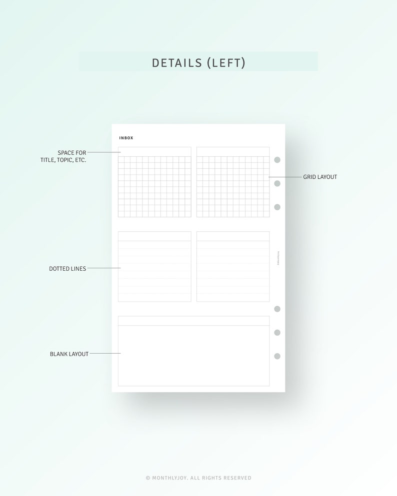 Planner Inbox Layout Printable Inbox Planner Tracker Half Letter Inserts, Get It Done List ...