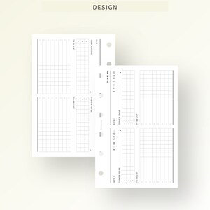 Daily Planner Printable Pocket Size Inserts Blank Daily | Etsy
