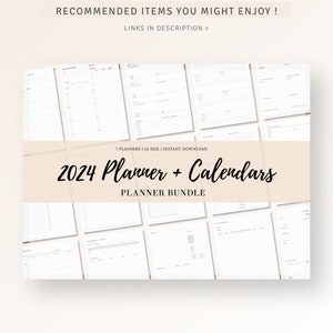 A5 Inserts, 2024 Weekly Planner Printable 2024 Dated Weekly Schedule ...