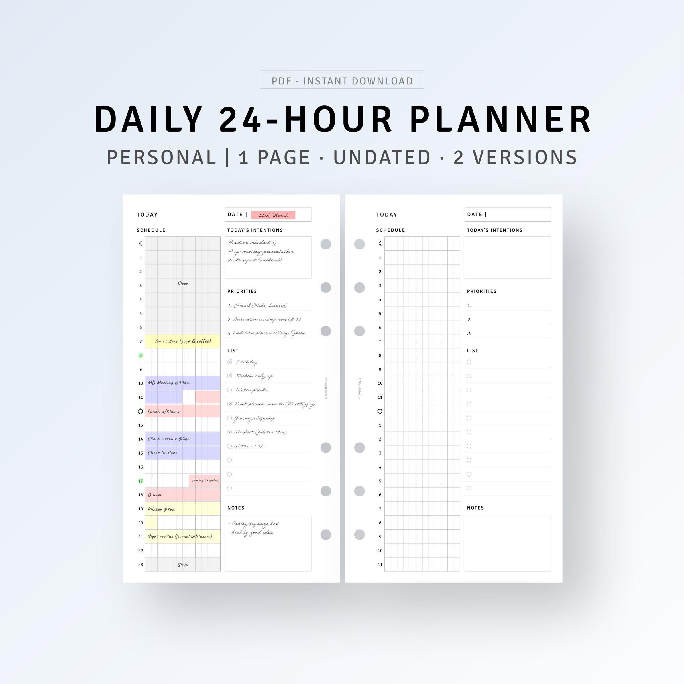 Filofax Personal Plain Paper Refill - Marble