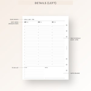 A5 Inserts, 2024 Weekly Planner Printable 2024 Dated Weekly Schedule ...