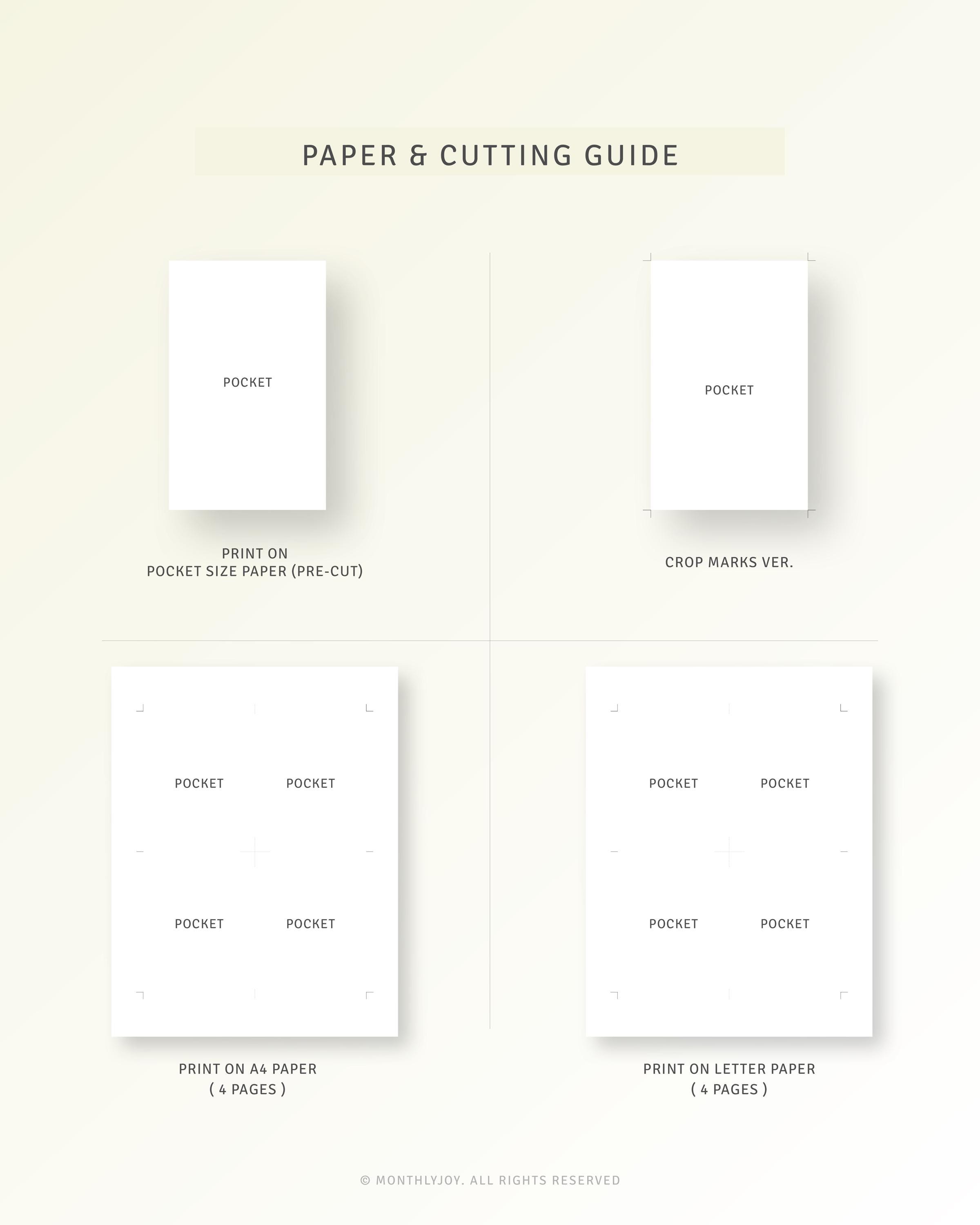 Pocket, Monthly Planner Inserts Printable Month on 2 Pages, Monthly ...