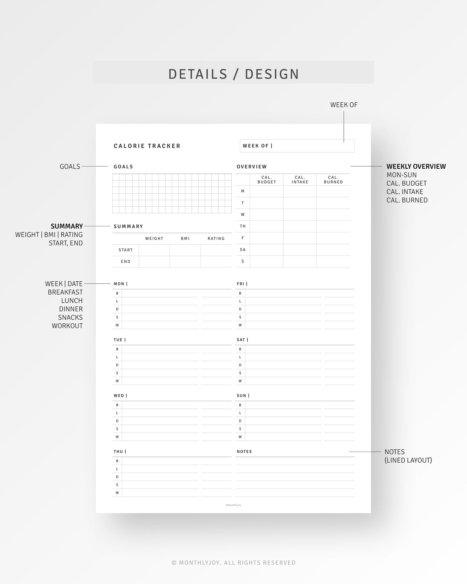 calorie-tracker-a4-letter-planner-printable-weight-loss-etsy
