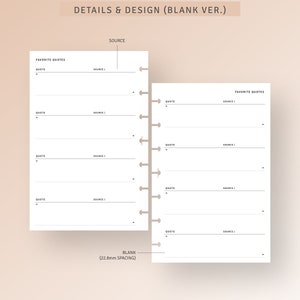 Motivational Quotes Template HP Mini Inserts Printable Book Movie ...