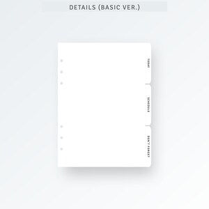A5 Size | Planner Dividers Printable Side 3 Tabs Template PDF, Editable ...