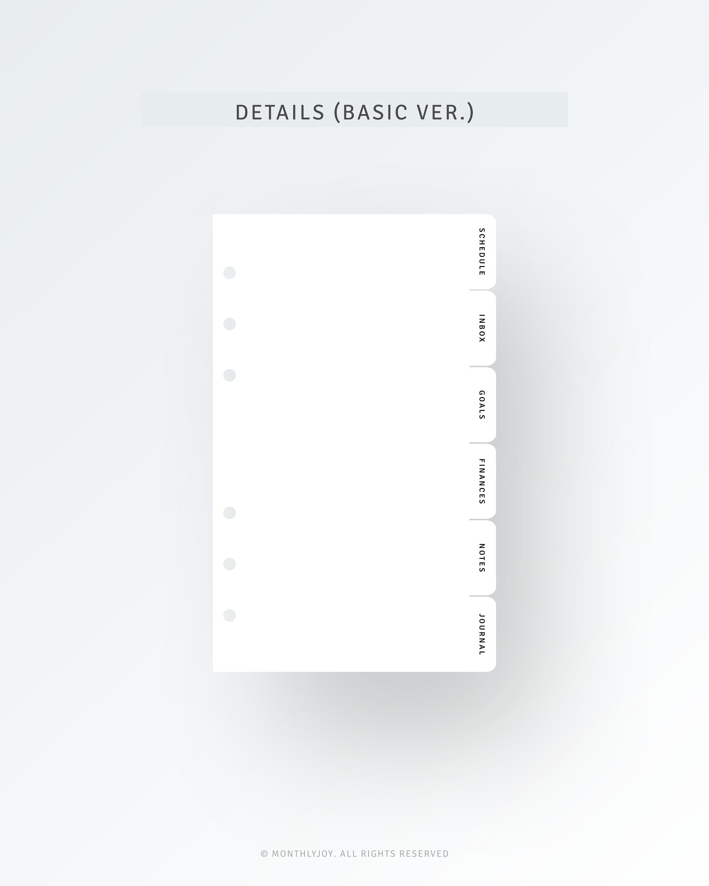 Printable Personal Size Planner Dividers Template PDF PNG - Etsy