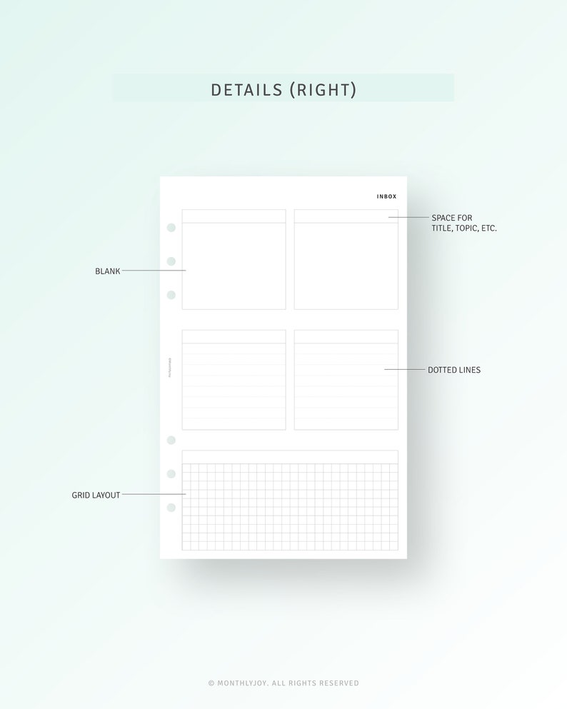 Planner Inbox Layout Printable Inbox Planner Tracker Half Letter Inserts, Get It Done List ...