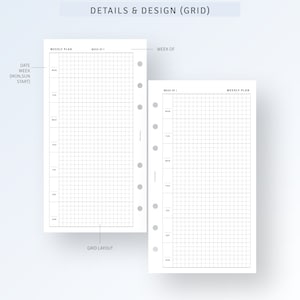 Personal, Week on One Page Printable Weekly Schedule Organizer, Minimal Weekly Task Organizer, Weekly Overview, Digital Download PDF image 3