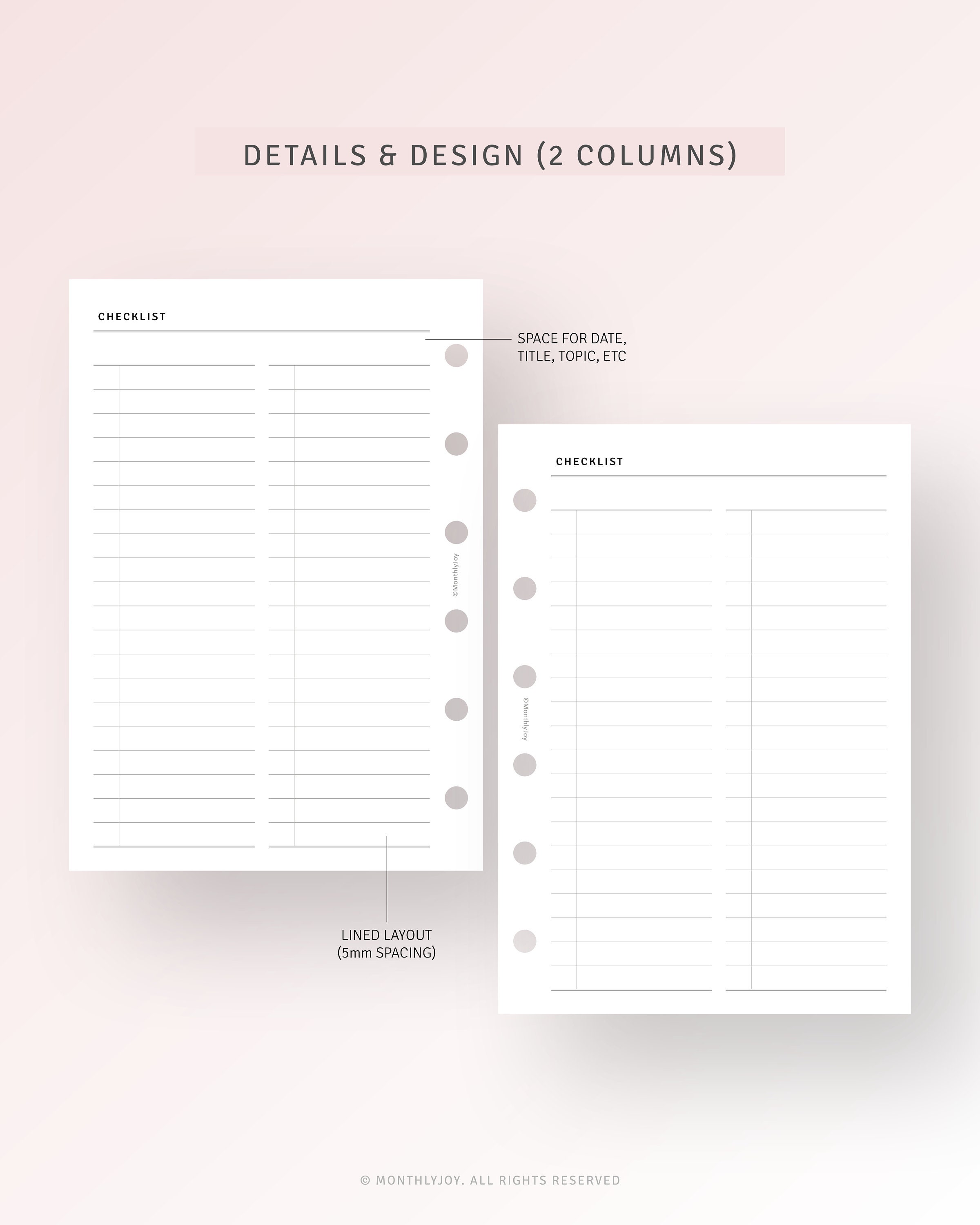 Checklist Printable Pocket Plus Inserts, to Do List, Get It Done List ...