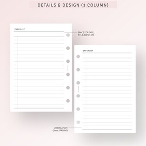 Checklist Printable Pocket Plus Inserts, to Do List, Get It Done List ...