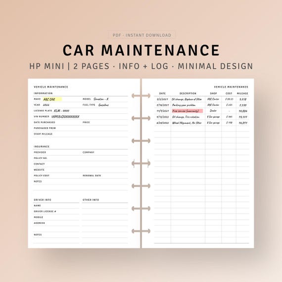 Car Maintenance Sheet: Essential Tips for Vehicle Longevity
