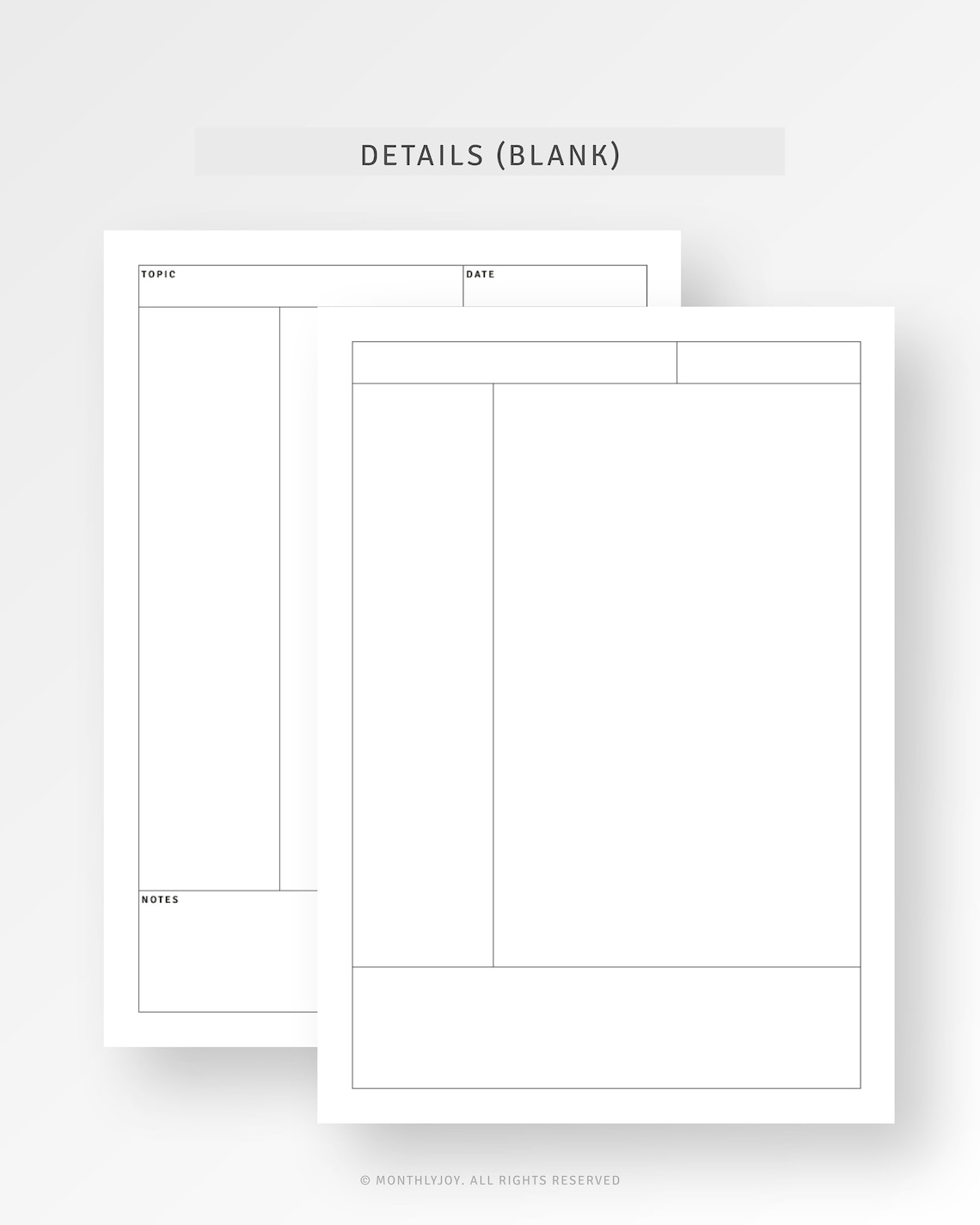 Cornell Notes Printable A4/letter Inserts Study Notes Paper - Etsy