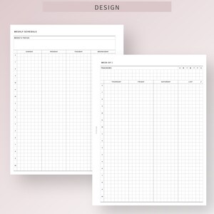HP Classic Printable Weekly Schedule Organizer, Undated Weekly Hourly ...