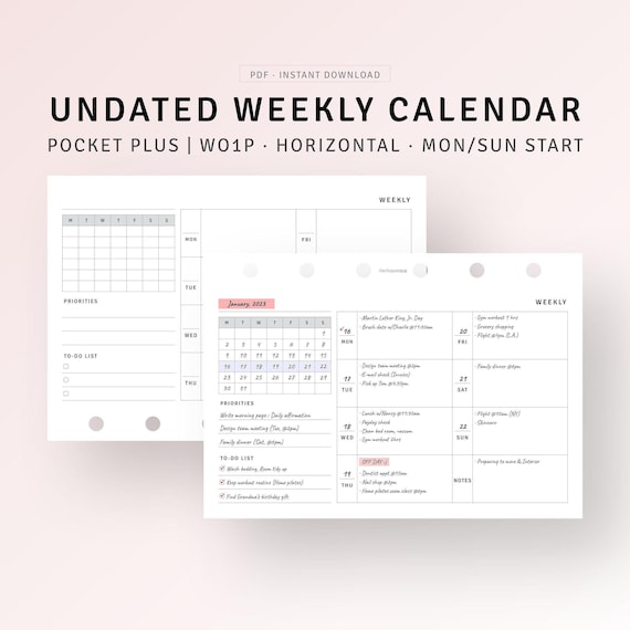 Calendario Semanal Imprimible Con Franjas Horarias