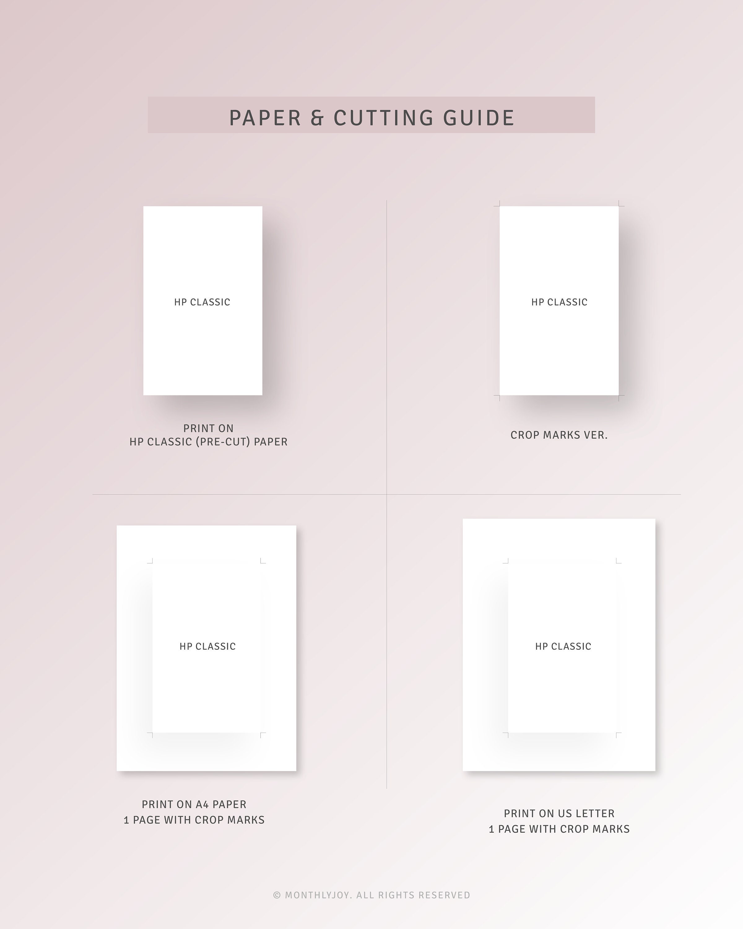 24-hour Planner HP Classic Inserts Printable Time Blocking Template ...