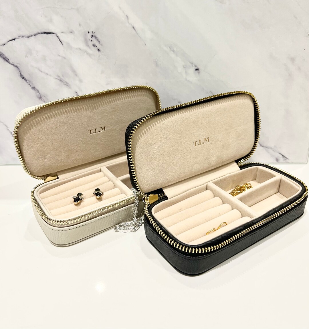 Zipped Jewellery Case Box Mothers Day Gifts Zip Travel Etsy UK