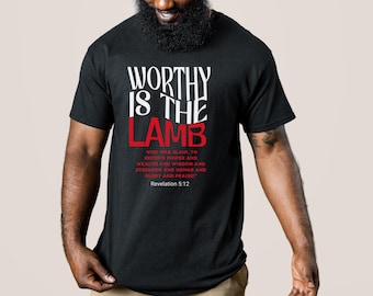 Worthy is the Lamb Unisex T-Shirt, Faith-Based Christian Apparel