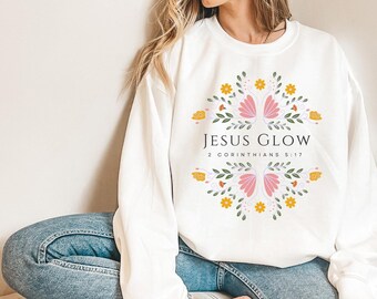 2 Corinthians 5:17 Sweatshirt, Christian Apparel, Religious Crewneck Jumper, Inspirational Clothing, Faith Gift