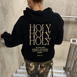 Holy Holy Holy Christian hoodie, Jesaja 6:3 unisex sweater