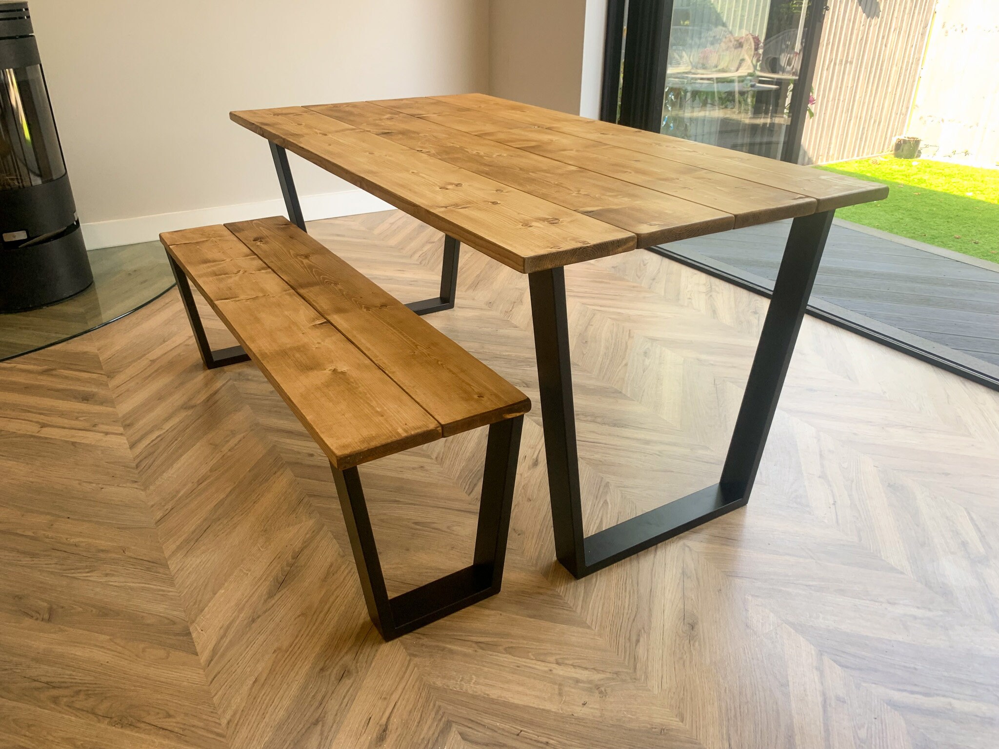 Rustic corner on sale kitchen table