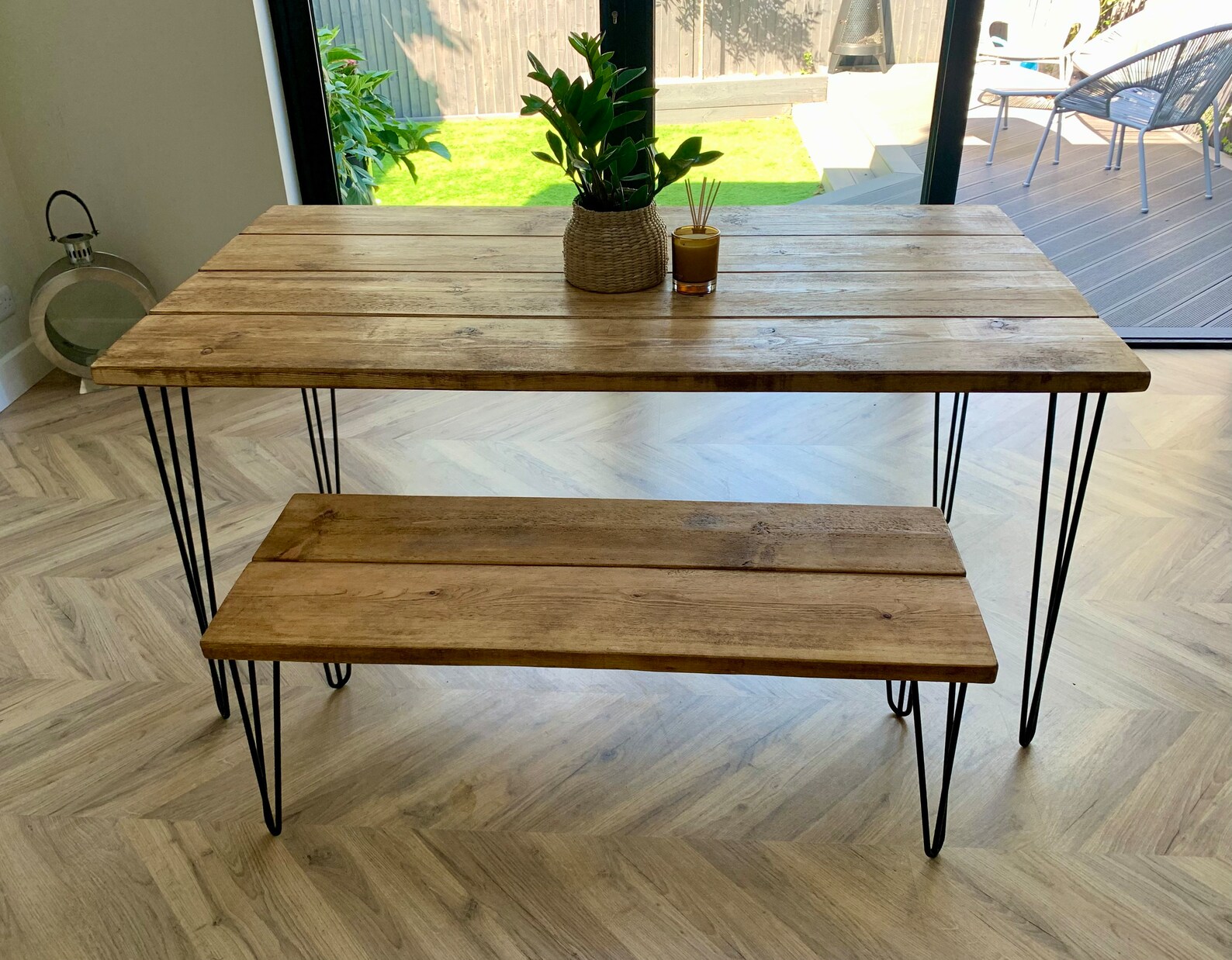 Dining Table Hairpin Legs. Industrial Style. Rustic. Etsy UK