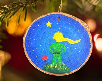 Wood Slice Painting - The Little Prince