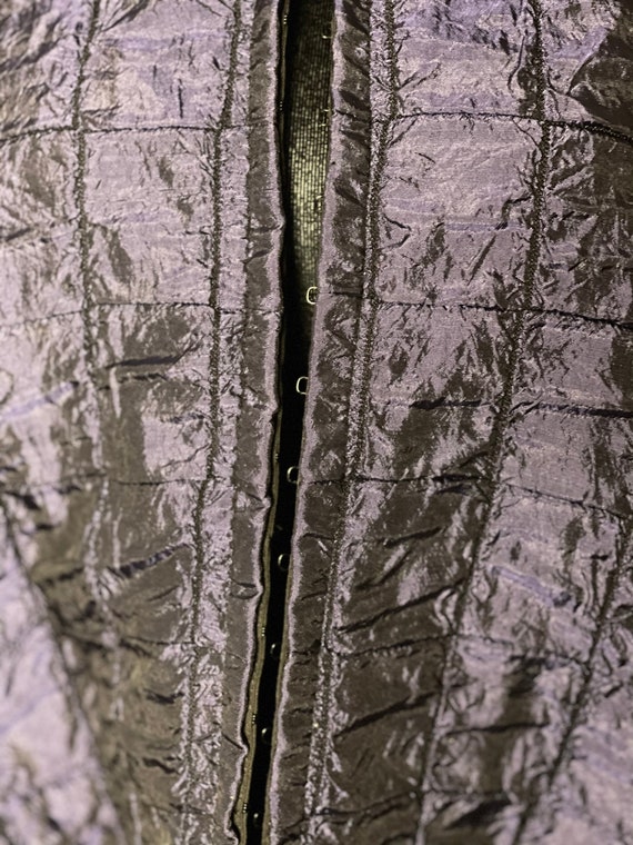 Duo-Chrome Grid Pattern Light Jacket - image 3