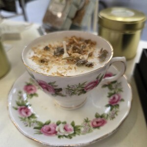 Handmade Teacup Candles | Natural Soy Wax | Various Scents | Upcycled Vintage Teacups | Eco-Friendly Gift image 16
