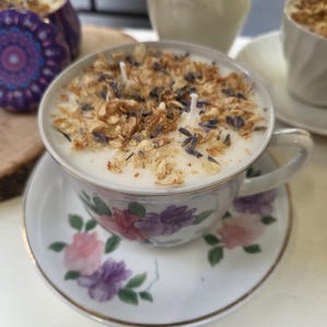 Handmade Teacup Candles | Natural Soy Wax | Various Scents | Upcycled Vintage Teacups | Eco-Friendly Gift image 14