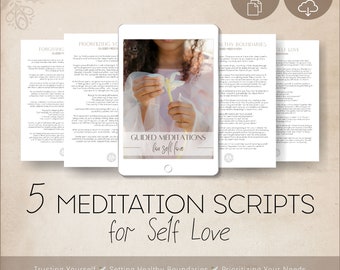 Self-Love Guided Meditation Scripts: 5 Mindfulness Exercises (PDF Download)