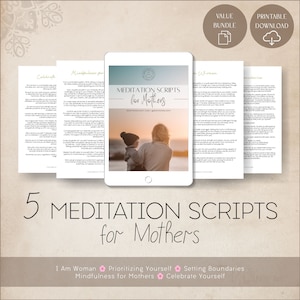 Meditatiescripts voor moeders | Meditatieve oefeningen voor Moederdag | Diepe ademhalingsoefening | Begeleide meditatiekaarten | Hulpmiddelen voor geestelijke gezondheid