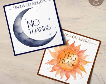 Tarjetas de consentimiento para yoga: tarjetas imprimibles de apoyo para profesores.