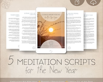 2027 New Year's Guided Meditation Scripts: 5 Meditative Mindfulness Exercises (PDF)