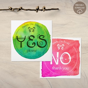 Cartes de consentement pour le yoga | Cartes d'assistance pour les professeurs de yoga dans les cours de yoga | Oui ou Non Ajuster les cartes | Cartes de consentement imprimables, visibles et éclatantes